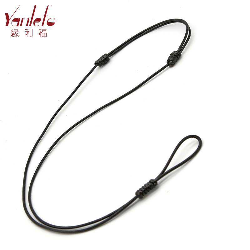 Edge Lifu Necklace Rope Pendant Pendant Rope for men and women Children's rings Ping An buckle Yupei jade pendant handmade black red hanging rope
