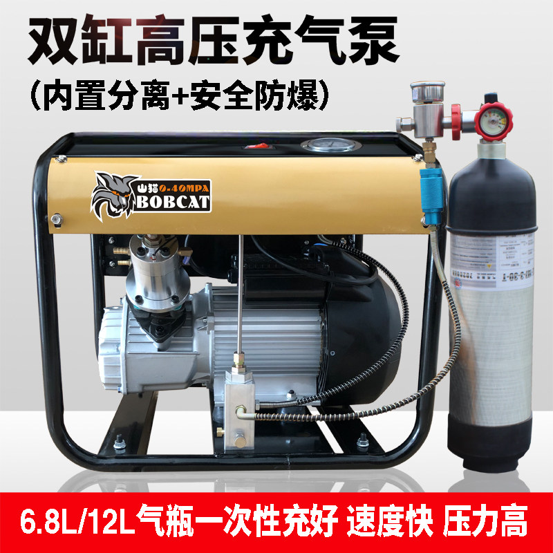 Lynx double-cylinder high-pressure air pump submersible water-cooled high-pressure air pump 30mpa electric high-pressure air pump 40mpa - Taobao