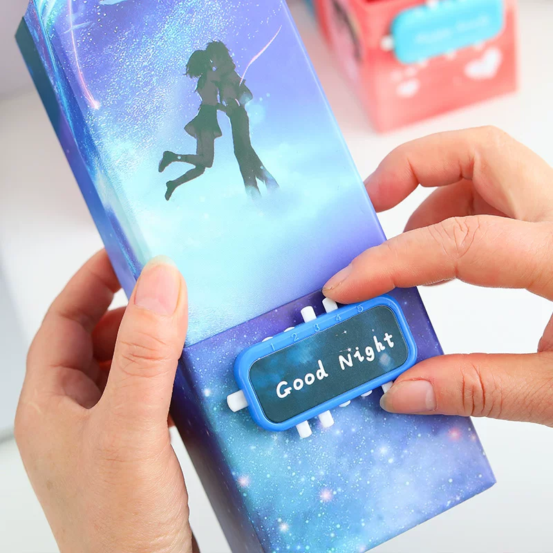 Universal capacious children's cute fresh pencil case for students