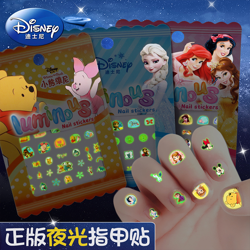 Disney Glow-In-The-Dark Nail Stickers for Kids and Girls, Waterproof and Long-Lasting, Frozen Disney Princess Nail Stickers, Baby Stickers, Fluorescent Cute Cartoon Tattoo Stickers, Fresh and Safe Eco-Friendly Stickers Disney Glow-In-The-Dark Nail Stickers for Kids and Girls, Waterproof and Long-Lasting, Frozen Disney Princess Nail Stickers, Baby Stickers, Fluorescent Cute Cartoon Tattoo Stickers, Fresh and Safe Eco-Friendly Stickers