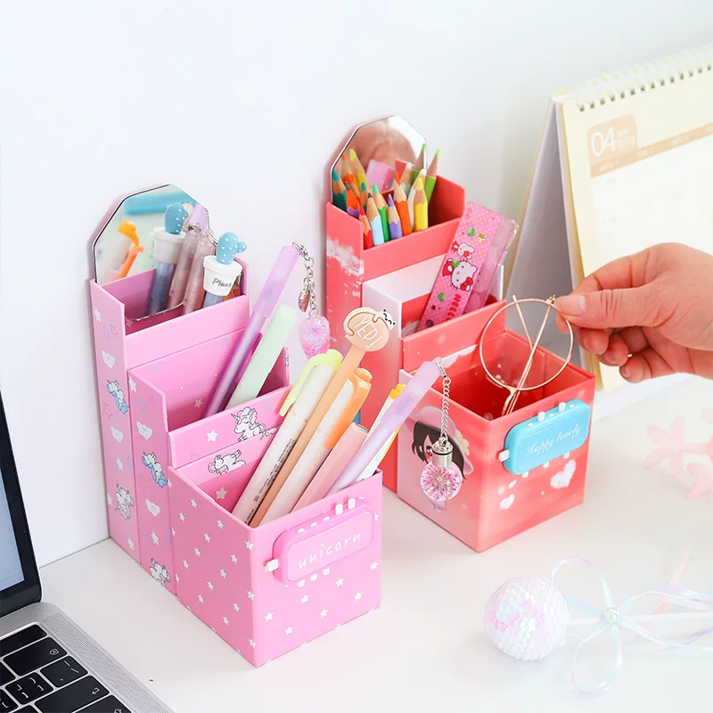 Universal capacious children's cute fresh pencil case for students