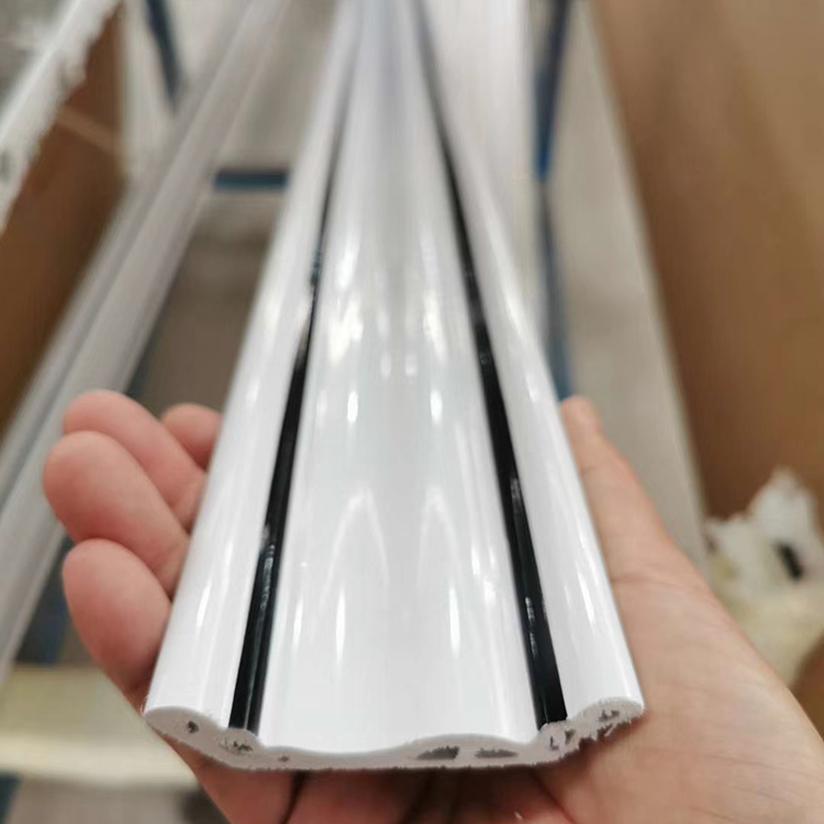 PVC suspended ceiling Decorative line Top corner line Gypsum line Corner line Yin angle line Lamp groove shape living room ceiling line