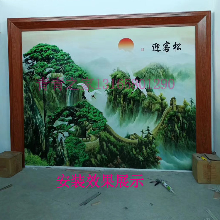 Line decorated with wall frame of marble background wall line, wall plastic romantic bar line