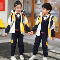  Kindergarten garden clothes Spring and autumn clothes Childrens school uniform set Primary school stormtrooper clothes Sports games class clothes autumn three-piece set