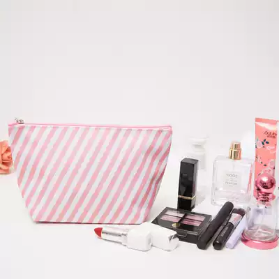 Travel cosmetic bag Korean small portable women's cosmetic bag Hand-held big soft girl simple portable cosmetics storage bag