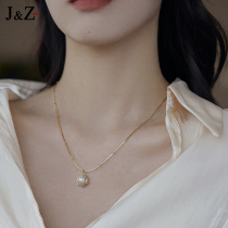 Natural pearl necklace female light luxury niche temperament choker 2021 New sweater chain long accessories chain