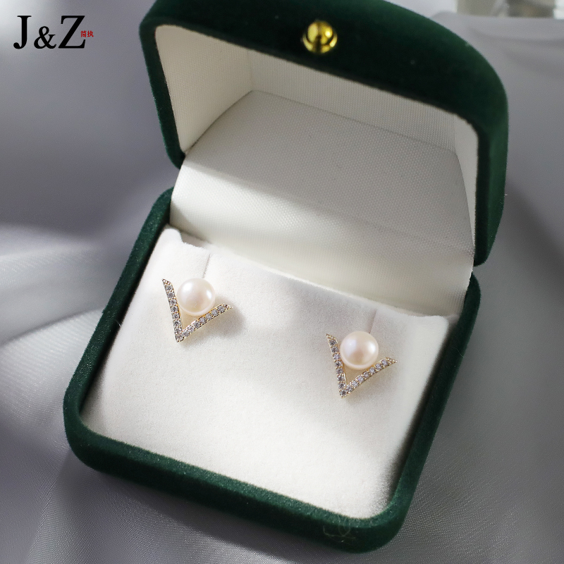 (delicate 100 hitch) natural pearl earrings female pure silver Temperament Superior Earrings 2022 New Tide Ear Accessories