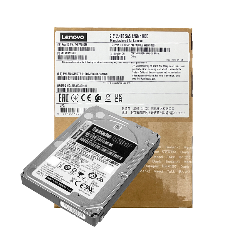 Lenovo 108-00819+A0 4Xb7A14113 01Pg636 1.8t Sas De Series 1.8Tb Hard Drive