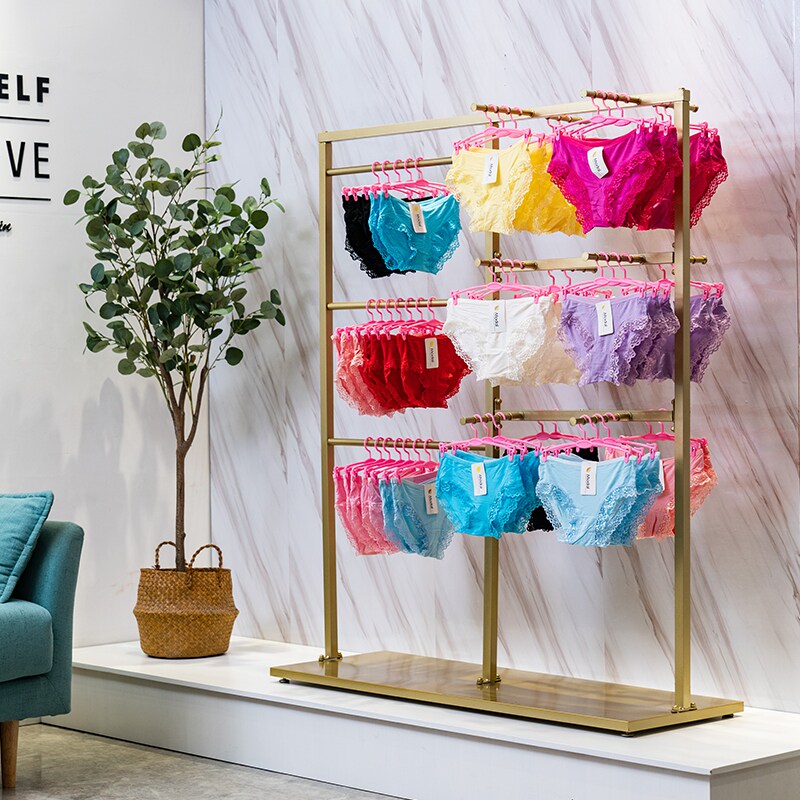 Net red underwear shelf clothing store display shelf panties bra hanging hanger stall shorts skirt display shelf