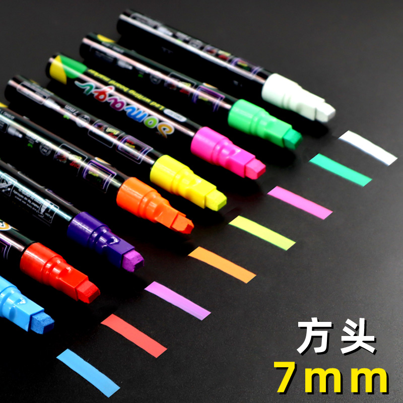 LED fluorescent board special pen Handwriting electronic luminous board pen black and white board Water-based color pen Rewritable liquid chalk