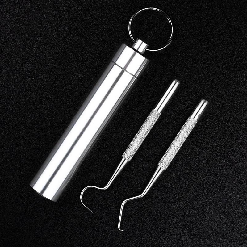 304 stainless steel toothpicks Tooth Ticking Tooth containing portable sedenture Tooth Socket for oral dental stitch cleaning