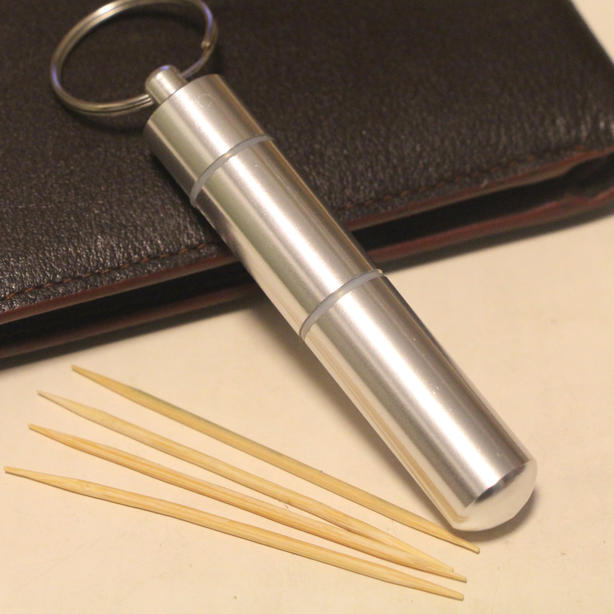 Portable toothpick barrel laser engraving practical toothpick box gift outdoor travel storage toothpick fashion