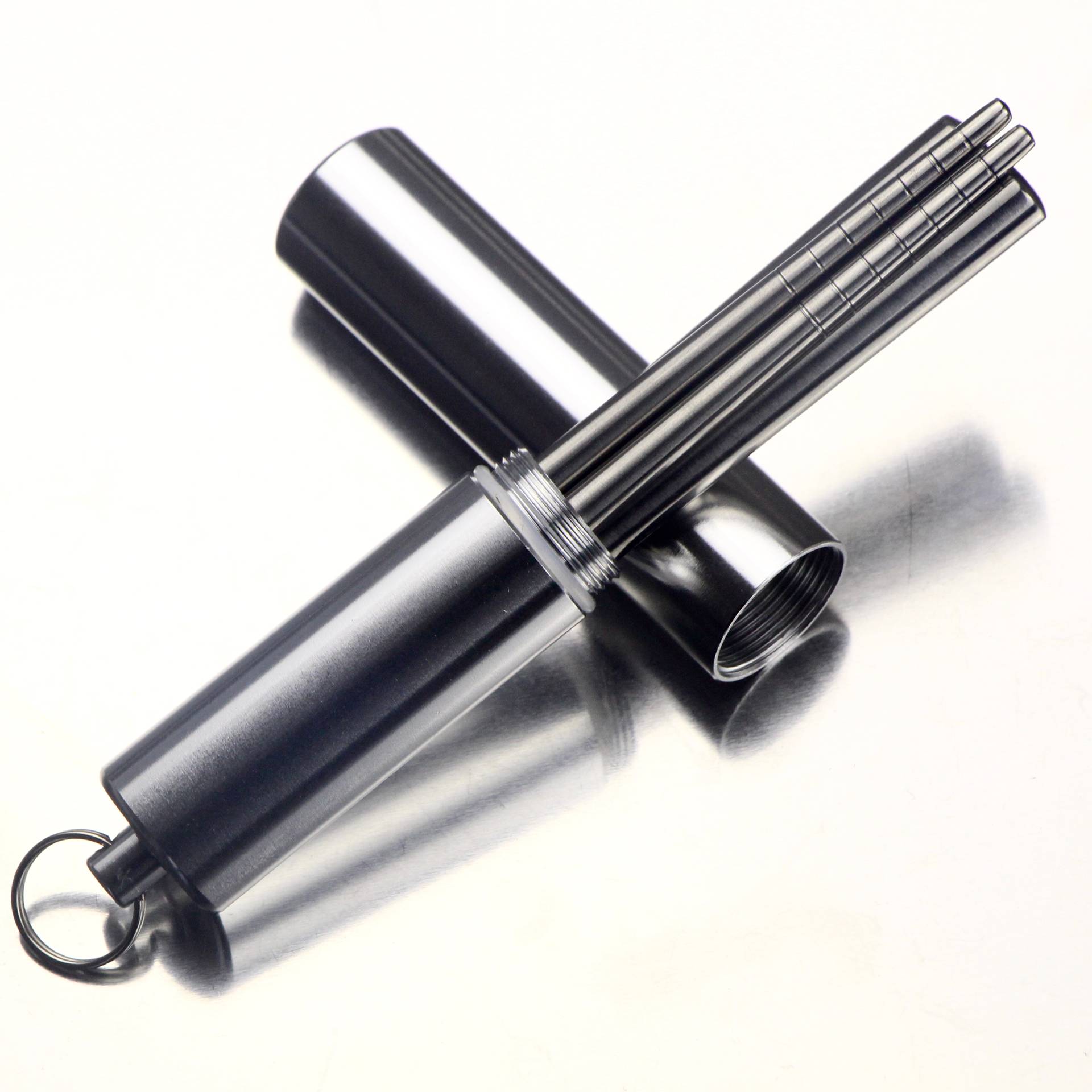 (Daily Special Price) 304 Stainless Steel Chopsticks Folded Chopsticks Portable Cutlery Suit Travel Personality Creativity-Taobao
