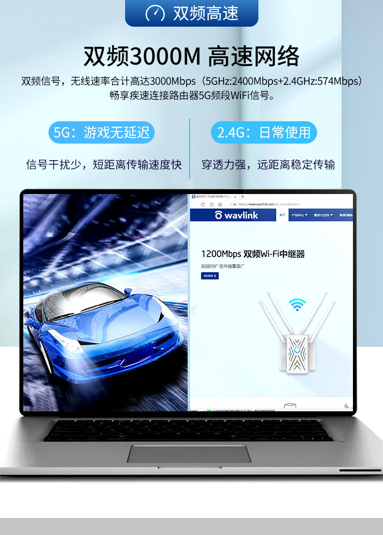 Адаптер USB 睿因ax3000m无线网卡wifi6e电竞游戏笔记本win10/11内置接口三频千兆高速m2/gnff插槽接口蓝牙5.2 wifi接收器 Wavlink