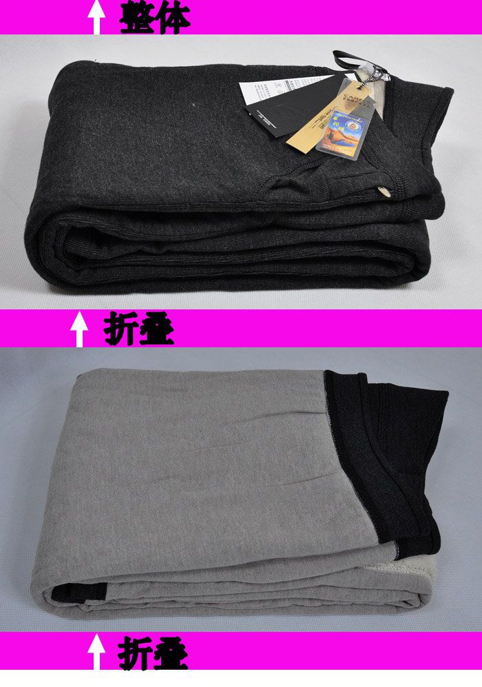 Mây tuyết Mông cổ quần alpaca ấm Cộng với miếng đệm đầu gối quần cotton nam 6827 Quần legging cạp cao ba lớp nữ 6826 - Quần nóng lên quần legging nữ cạp cao