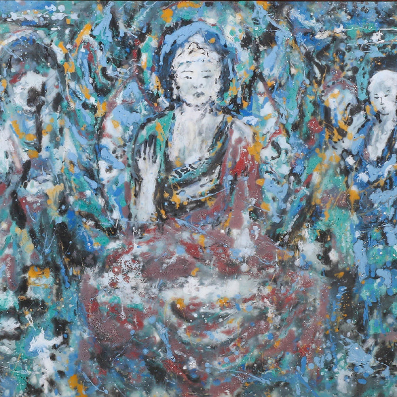 Offered home - cooked reside adornment ceramics hangs a picture of jingdezhen porcelain plate sitting room place central scroll painting decorative murals corridors
