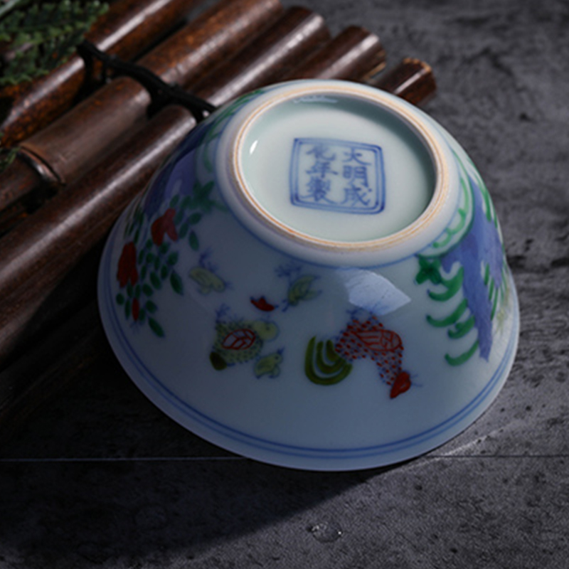 Offered home - cooked in jingdezhen porcelain tea set sample tea cup teacups hand - made chicken blue and white color bucket cylinder cup bowl porcelain cup