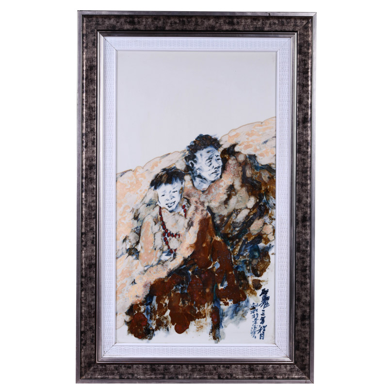 Offered home - cooked hand - made ceramic decoration in jingdezhen porcelain porcelain plate painting central scroll painting the sitting room place adorn article collections