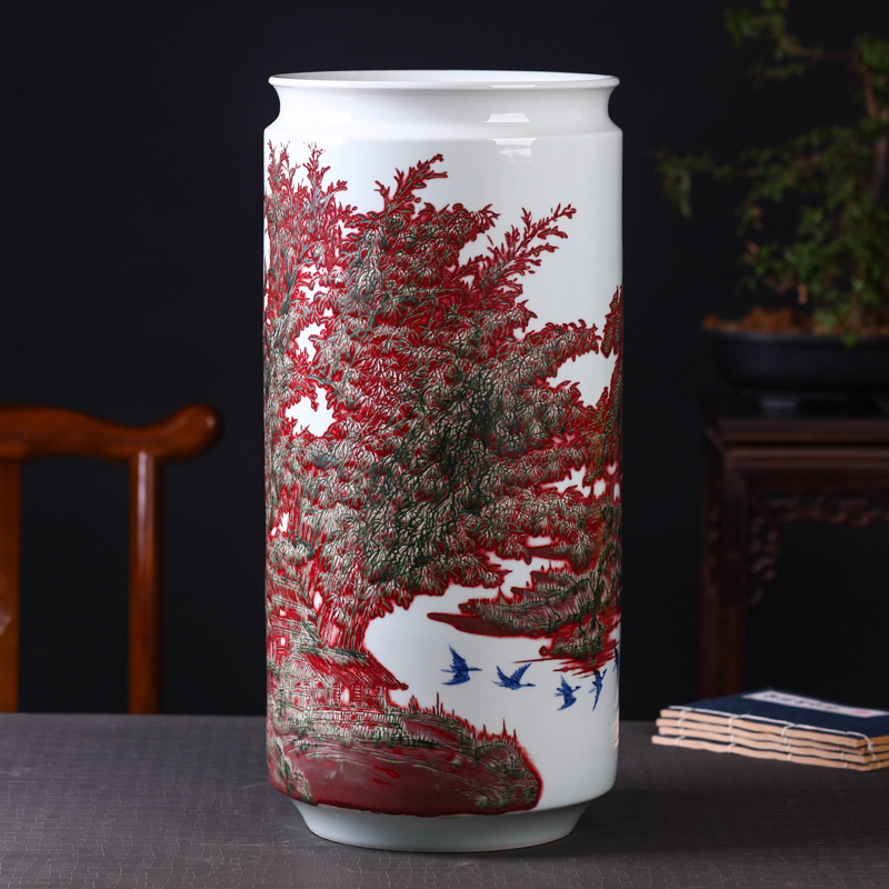 Offered home - cooked vase in the sitting room place jingdezhen ceramic decoration flower implement household act the role ofing is tasted ikebana art porcelain