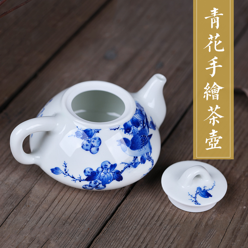 Offered home - cooked in jingdezhen ceramic teapot kung fu tea teapot tea kettle blue and white porcelain tea kettle