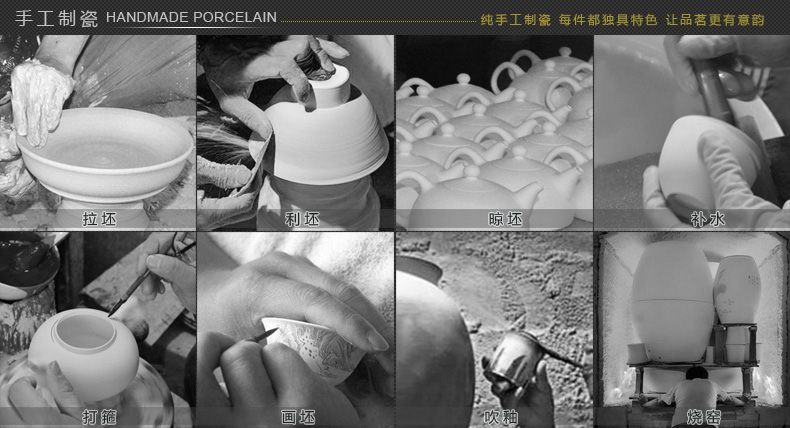 Offered home - cooked in checking ceramic bowl tea ware hand - made cup of jingdezhen porcelain tea set handless small blue and white porcelain teacup pressure hand