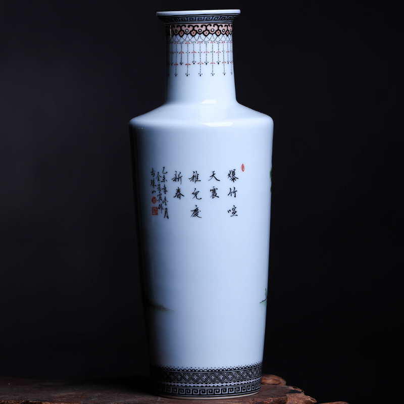 Offered home - cooked vase is placed in jingdezhen ceramic flower implement sitting room flower arranging act the role ofing is tasted household decoration decoration art restoring ancient ways