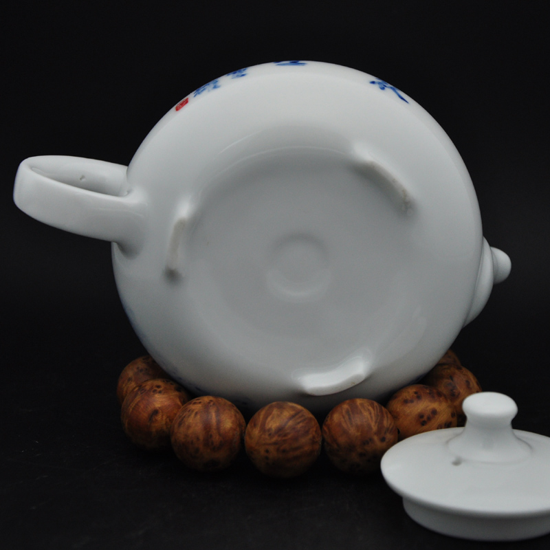 Offered home - cooked dishes porcelain tea set in hand - made famous Tang Shengyao manual jingdezhen blue and white porcelain teapot tea gifts