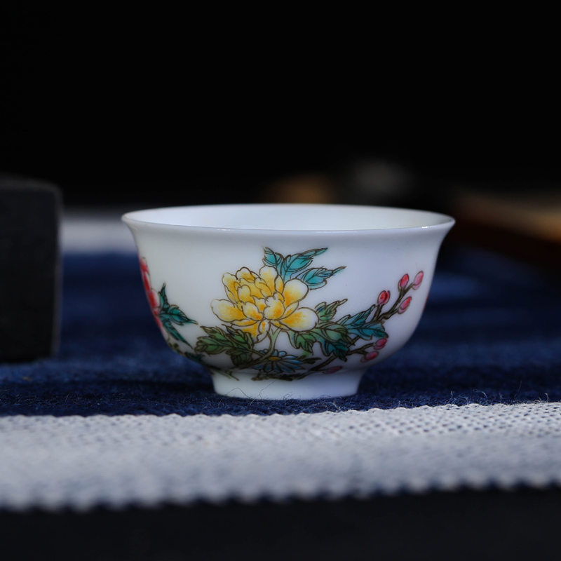 Offered home - cooked in jingdezhen porcelain sample tea cup teacups hand - made pastel masters cup bowl checking ceramic tea, tea light