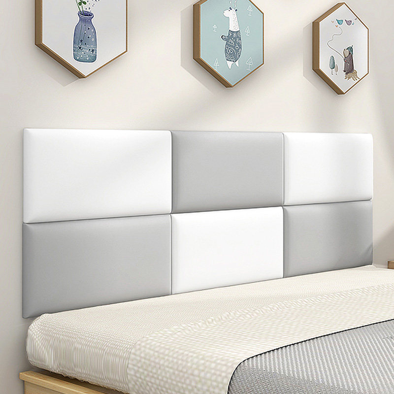 Bedside soft bag backrest tatami Self-adhesive children's room Background wall backrest cushion wall stickup rental room wall Wall Cushion Sticker-Taobao