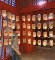 Hanfu Festival Decoration Luminous Lantern Ancient Wind Palace Lantern Photography Background Lantern Wall Tea Shop Sushi Shop Wall Hanging Accessories
