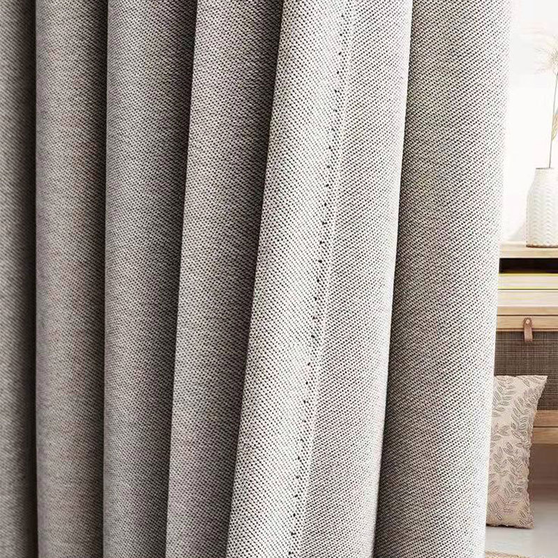 Self-Built House Blackout Curtains with Heightening and Longing 3m Height 2024 New Extra Long Double-Sided Linen Balcony Living Room Bedroom