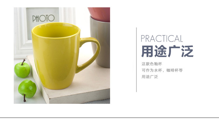 Tùy chỉnh LOGO cốc gốm màu đơn giản vài cặp cốc màu cốc nhà cốc cốc đặt cốc sữa - Tách bình giữ nhiệt 2 lít
