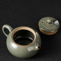Gothic kiln teapot ice cracked tea set West Side pot single pot home retro tea set big and small bubble teapot