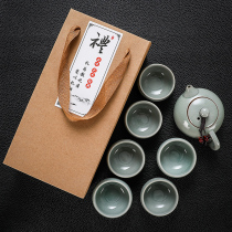 Gotham teapot kung fu tea set set a pot of four cups six cups single cup set home portable activities gift box