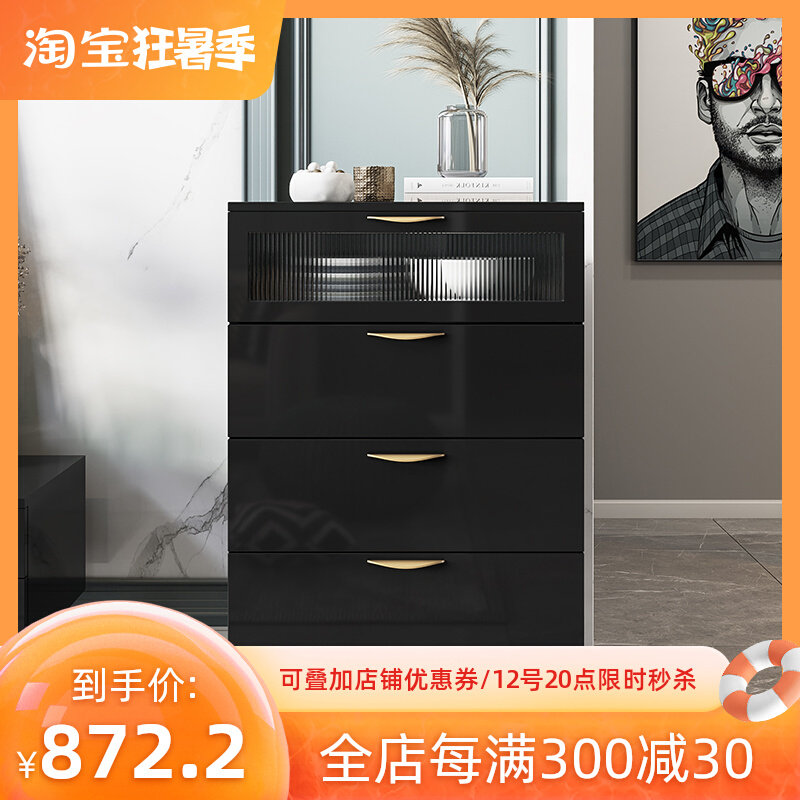 Light extravagant cabinet Nordic minimalist modern bedroom containing cabinet living-room containing cabinet drawer-type three-45 closet