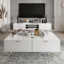 Light luxury tea table simple modern small apartment table living room home Net red Nordic TV cabinet combination tea table