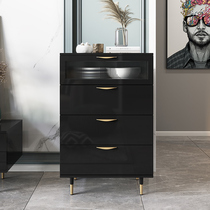 Light luxury cupboard Nordic simple modern bedroom storage cabinet living room locker drawer style three four five drawers cabinet