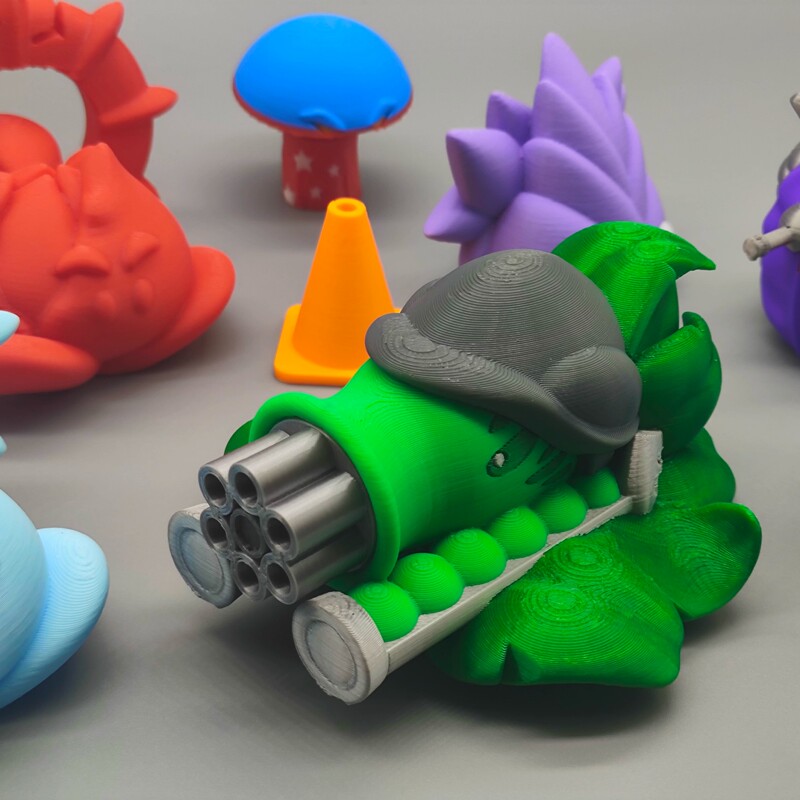 Plants Vs. Zombies Fusion Edition 3D Printed Model Ultimate Moon God Cabbage Blood Moon Nut Gourd