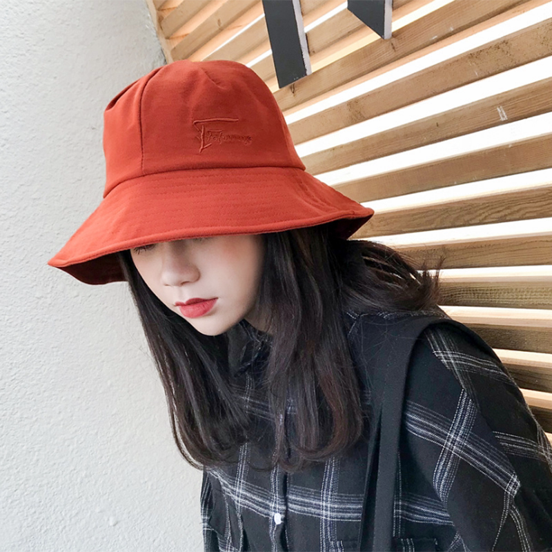 Outdoor New Sunscreen Fishing Hood Fishing Sun Hat Lovers Casual 100 Hitch Street Hat Children Embroidered Pure Color Tide