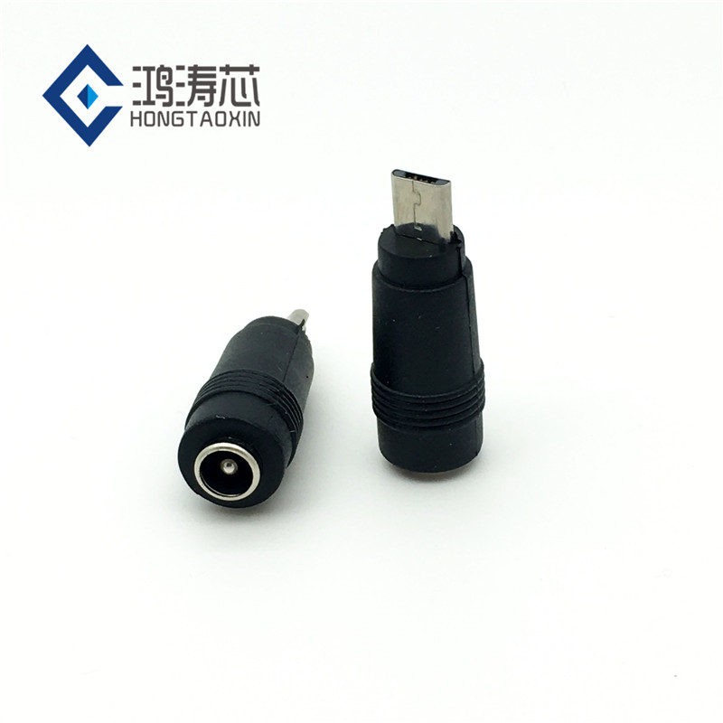 DC5 5 * 2 1 turn micro usb Android mobile phone 2 1 adapter flat charger conversion plug