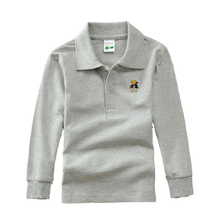 Quần áo thể thao golf cho bé trai và bé gái áo thun dài tay bằng vải cotton bộ quần áo thể thao nữ