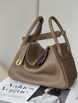 Imported TC natural front layer cowhide Lindi bag 26 large capacity texture shoulder bag commuter casual handmade bag square bag