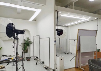 Net red live room special lamps clothing shadowless lamp five-sided luminous flat lamp beauty chandelier anchor fill light