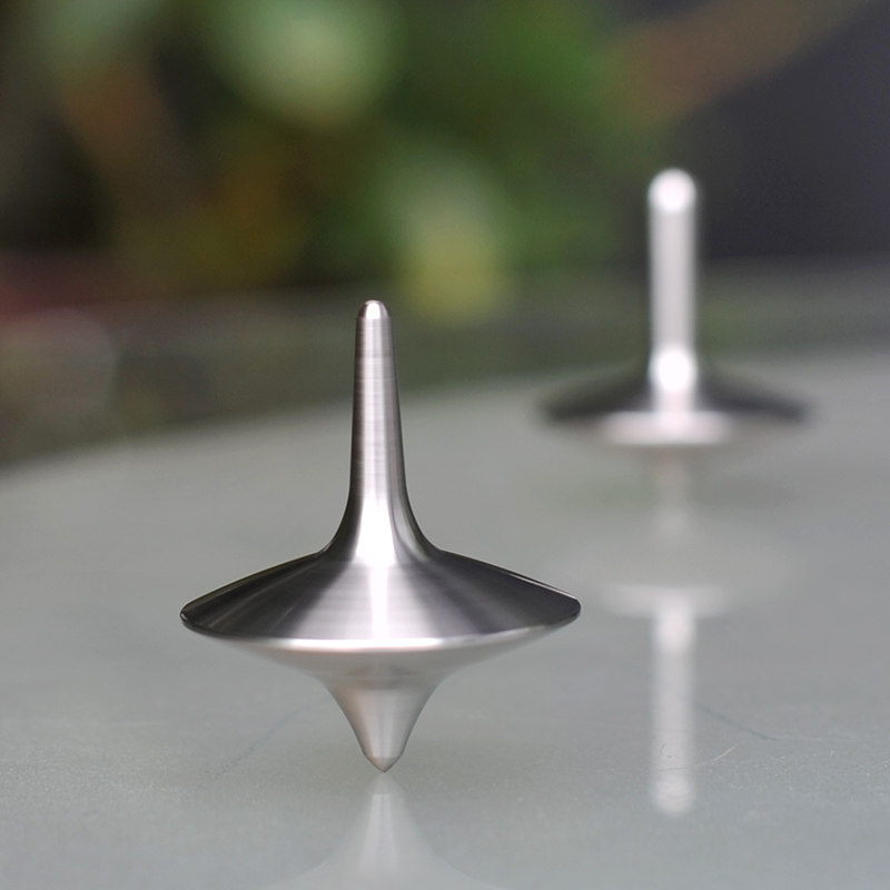 Rhino-theft dream space metal gyroscope twisted brass stainless steel manually rotated fingertips desktop decompression adult