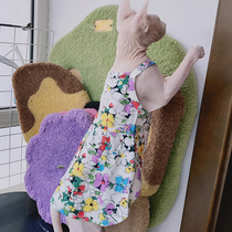 Full cotton pendant with no hairy cat clothes Svenx Devin CoNice Summer slim fit Comfortable Breathable Mesh Red