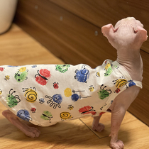 Kawoi Summer harness ultra-thin no hairy cat clothes Svenx Devin Konis pure cotton thread comfortable and fun