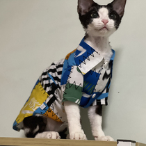 Sports North nose No Mao cat clothes Svenx Devin CoNice Summer thin All cotton breathable shirt No bomb