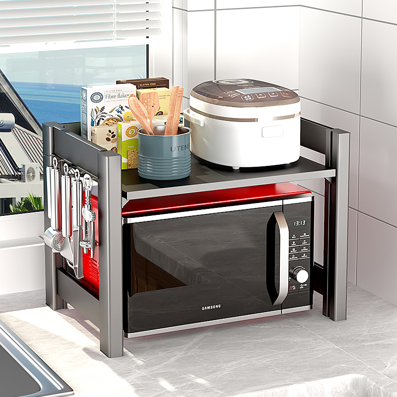 Kitchen microwave oven top shelf desktop 2 multi-layer oven rice cooker double-layer household integrated countertop shelf