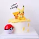 Lớn Bánh Pikachu Trang trí Búp bê Mini 6 Pokémon Elf Egg Cartoon Scenario Trang trí Bánh - Trang trí nội thất