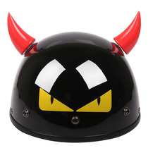 VAR electric car helmet little devil Harley half helmet male winter warm retro women Four Seasons universal helmet